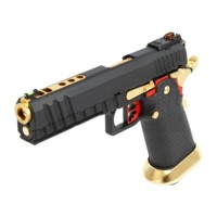 Armorer Works Hi-Capa GBBP Full / Semi Auto AW-HX2032 (Black & Gold) 