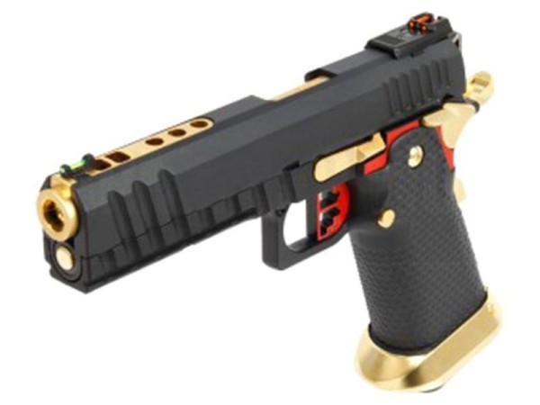Armorer Works Hi-Capa GBBP Full / Semi Auto AW-HX2032 (Black & Gold) 