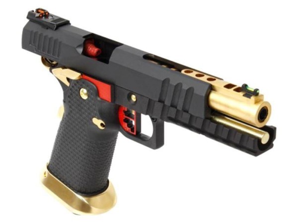 Armorer Works Hi-Capa GBBP Full / Semi Auto AW-HX2032 (Black & Gold) 