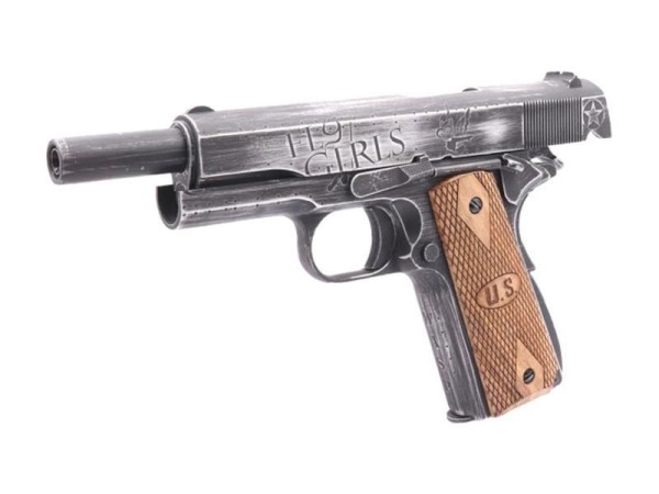 Cybergun Auto Ordnance 1911 Fly Girl Gas Blowback Pistol (Weathered)