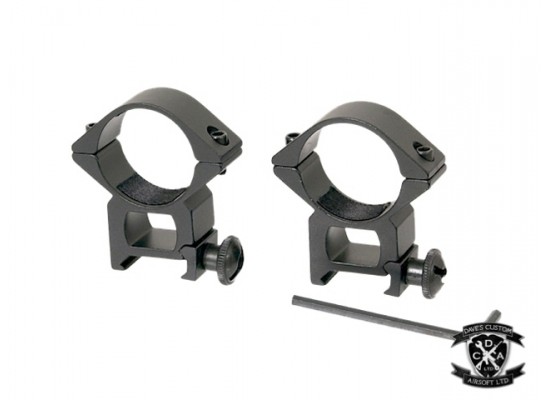20mm Rail Mounted High Scope Mount Set for 30mm Scope