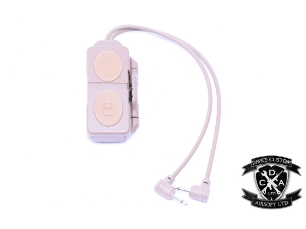 Element Dual Rail Mounted Torch / PEQ Switch (Black / Dark Earth) 