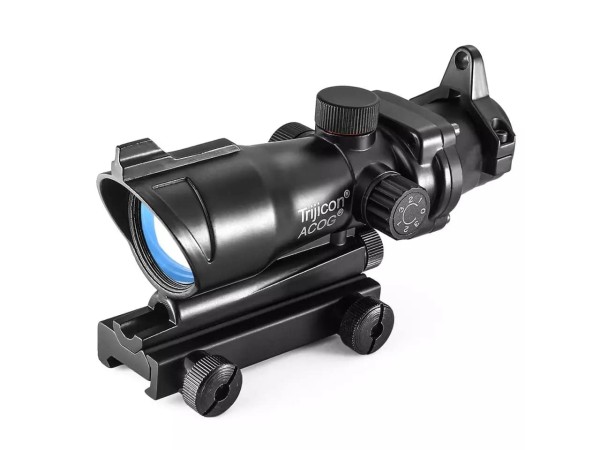 Magnified Rifle Scopes : 4x Magnified ACOG With DR Red Dot ...