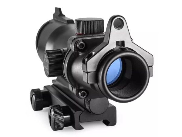 Magnified Rifle Scopes : 4x Magnified ACOG With DR Red Dot ...