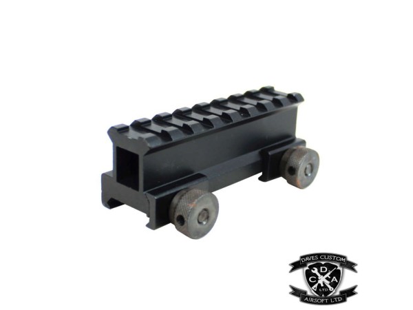 M-ETAL 2.5cm 20mm Rail Riser (8 Slot) 