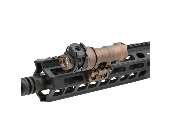 WADSN KIJI K1 Flashlight with Thorntail6 Offset Scout Mount KeyMod & M-LOK (Black / DE) 