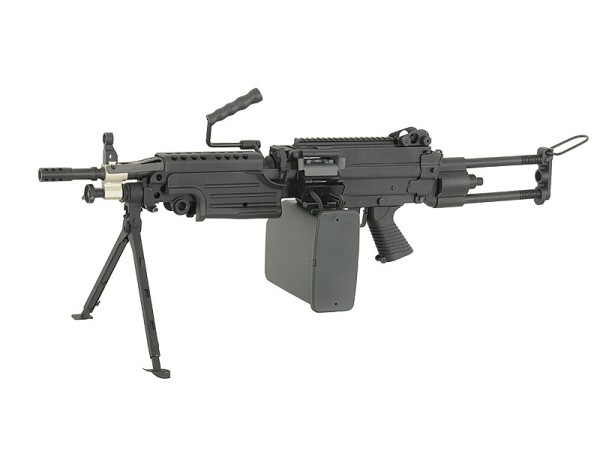 A&K FN Licensed Full Metal M249 PARA LMG (Black) 