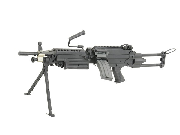 A&K FN Licensed Full Metal M249 PARA LMG (Black) 