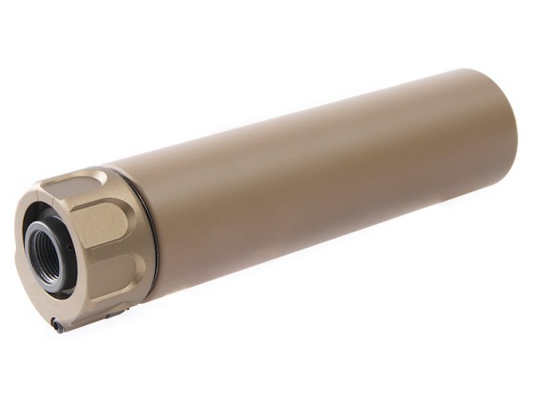 AngryGun SOCOM 556 Dummy Silencer Black / DE (14mm CCW)