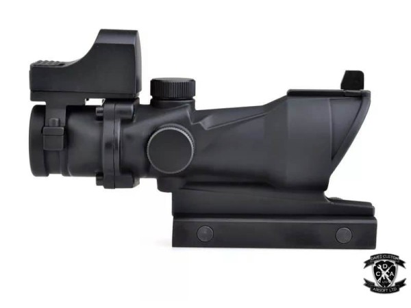 Magnified Rifle Scopes : 4x Magnified ACOG With DR Red Dot ...