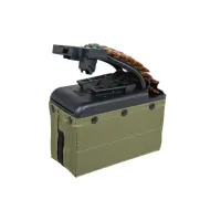A&K electric box magazine 2,000 rounds for M249 with imitation ammunition (OD) 