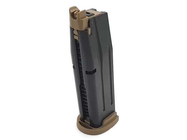 AEG 26rnd Gas Magazine for F18 Pistol (Tan) AEG 26rnd Gas Magazine for F18 Pistol (Tan)