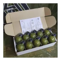 Pyrosoft Airsoft Hand Grenade P-67-M Nato (Chalk - Pack of 10)