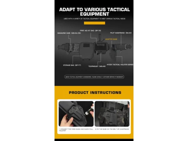 Big Foot - Tactical Holster Short Adapter Base (Tan)