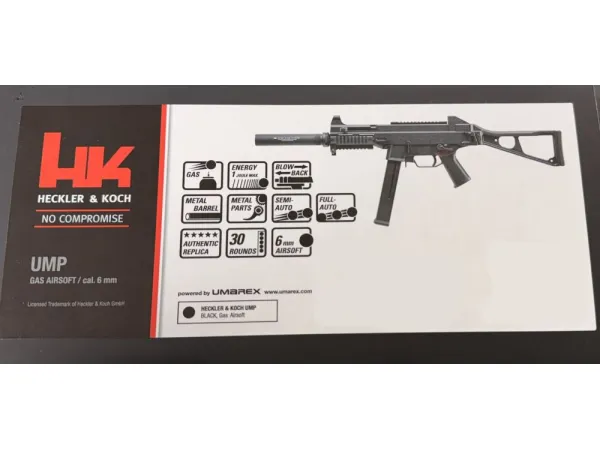 H&K UMP45 Sub-Machine Gas Blowback Gun (Umarex - by VFC - Black)