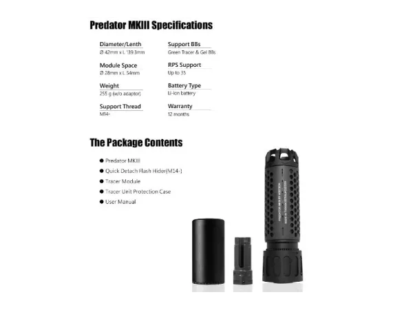Acetech Predator MKIII Bifrost Tracer Unit (Tan)