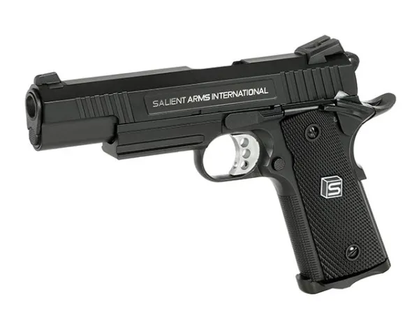 EMG x SAI Army 1911 Gas Blowback Pistol (Black) 