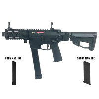 Ares M45X-S with EFCS Gearbox (Black - AR-083E - Comes with extra Mid-Cap and Low Cap Magazine)
