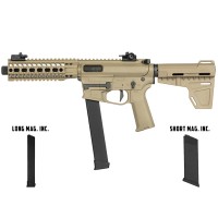 Ares M45X-S with EFCS Gearbox (S-Class L - Tan - AR-088E - Comes with Extra Mid-Cap and Low Cap Magazine)