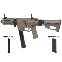 Ares M45X-S with EFCS Gearbox (Tan - AR-084E - Comes with Extra Mid-Cap and Low Cap Magazine)
