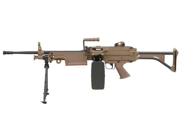 A&K M249 MK I Polymer Body (Tan)  A&K M249 MK I Polymer Body (Tan)