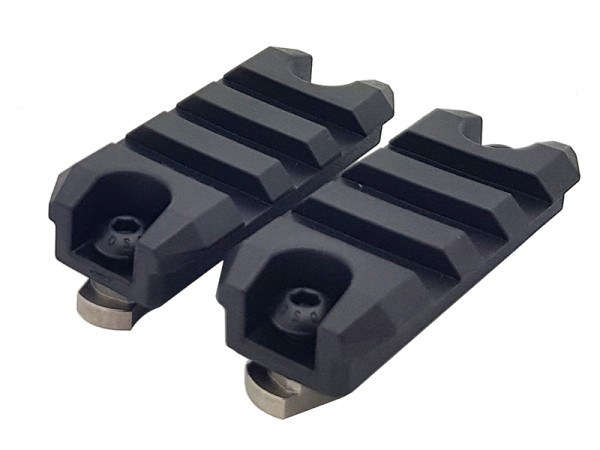 AresAmoeba 2" M-LOK Rail Section Polymer 2 Piece Set (Black)  AresAmoeba 2" M-LOK Rail Section Polymer 2 Piece Set (Black)