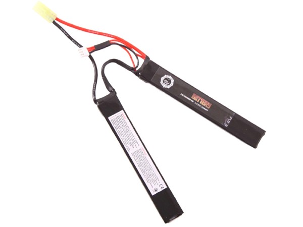 Duel Code 7.4v 1300 MaH 15C Lipo Battery (2 Way Split)