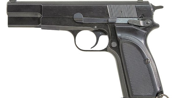 WE Hi-Power Browning MK3 Gas Blowback Pistol (Black)