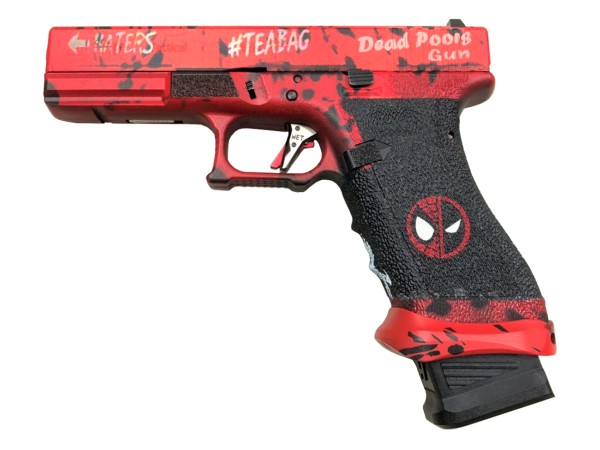 Ascend Airsoft x WE 17 Series Gas Blowback Pistol (DeadPool Model) 