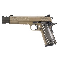 KJWorks 1911 / M45 Compensator Co2 Blowback Pistol (Tan)