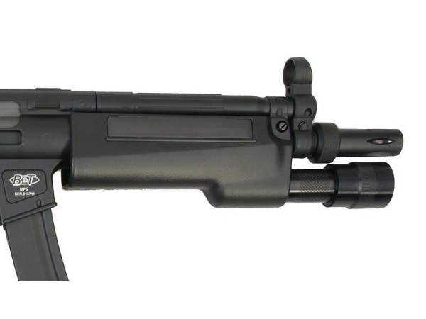 Classic Army CA5A5 Retractable Stock AEG with Torch Handguard (Black) 