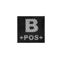 Combat-ID IR patch – B POS  BLOOD TYPE