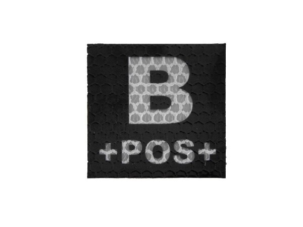 Combat-ID IR patch – B POS  BLOOD TYPE