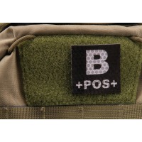 Combat-ID IR patch – B POS  BLOOD TYPE