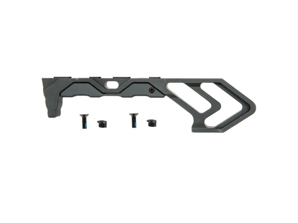 M-ETAL Aluminum M-LOK Angled Vertical Grip (Black) 