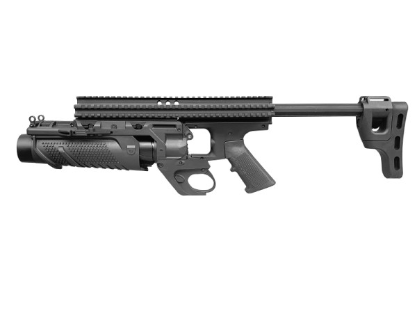 EGLM Grenade Launcher for SCAR Rifle with Standalone Stock (Black)
