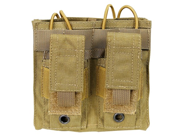 Big Foot Magazine Pouch (Open Top - Double - Tan)