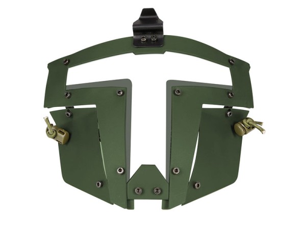 Big Foot Spartan Clear Glass Face Mask (OD)