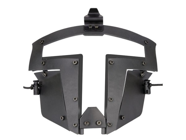 Big Foot Spartan Clear Glass Face Mask (Black)