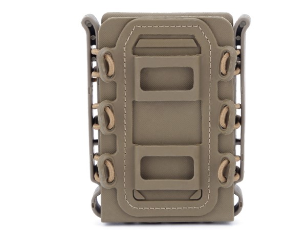 Big Foot M4/AK Fast Magazine Pouch (Polymer - Adjustable Elasticated Retention - Tan)