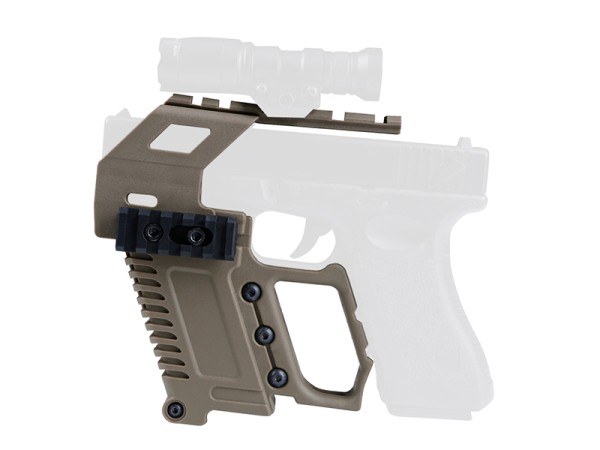 Big Foot Pistol Carbine Kit with Rail Base Loading for 17/18/19 Series (Tan)