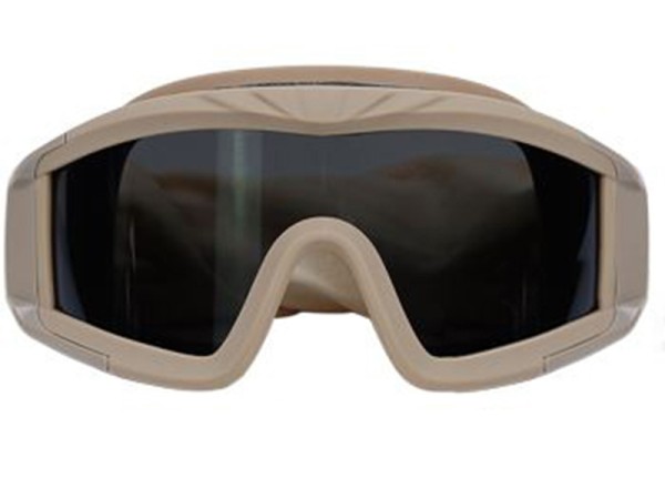 Big Foot Big Goggles with 3 Different Color Lenses (Tan)