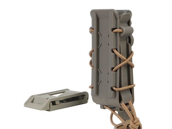 Big Foot 9mm Magazine Pouch (Polymer - Adjustable Elasticated Retention - Tan)