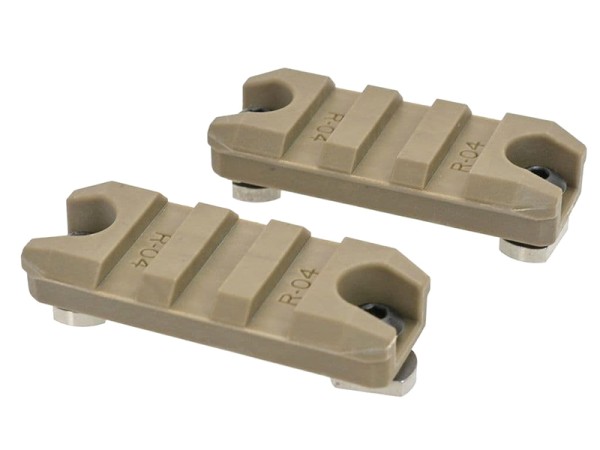 AresAmoeba 2.0" M-Lok Key Rail System (2pcs - ABS - AM-ML-R-004-DE - Tan)